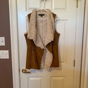 NWOT TINSEL Finnmark Faux Suede & Faux Fur Vest